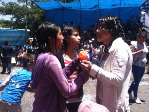 Evelyn, Adriana, and Vanessa...DRENCHED :)