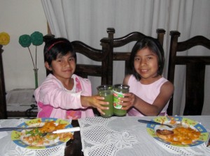 Karina and Alandra toasting to many more years together at CDP.